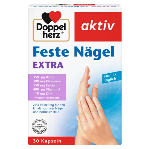 Abbildung der Produktverpackung Doppelherz aktiv Feste Nägel EXTRA Frontansicht